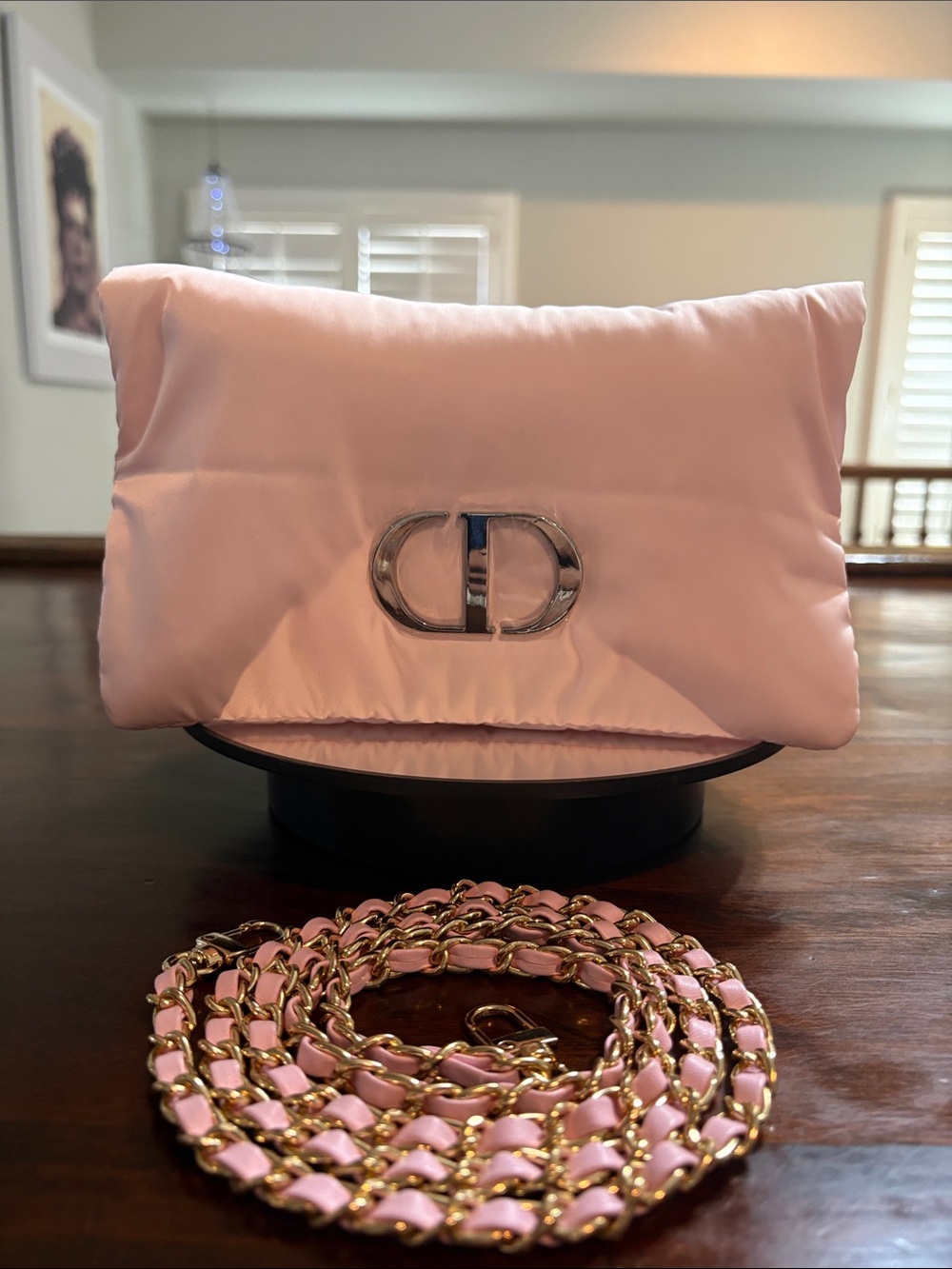 DIOR Beautè Pink Billowy Soft Pink Cosmetic Bag/Crossbody